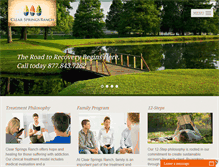 Tablet Screenshot of clearspringsranch.com